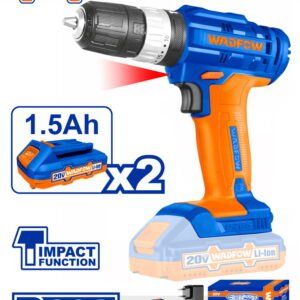 MASINA DE GAURIT CU PERCUTIE SI ACUMULATOR 20V-2.0AH LI-ION (2 ACUMULATORI)