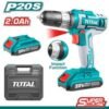 TOTAL - Masina de gaurit cu acumulator 20V-2.0Ah Li-ion (2 acumulatori)