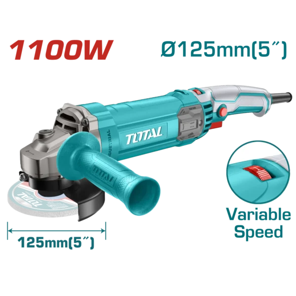 TOTAL - Polizor Unghiular 125mm - 1100W