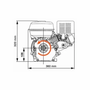 Motor benzina GP-170F 7 CP