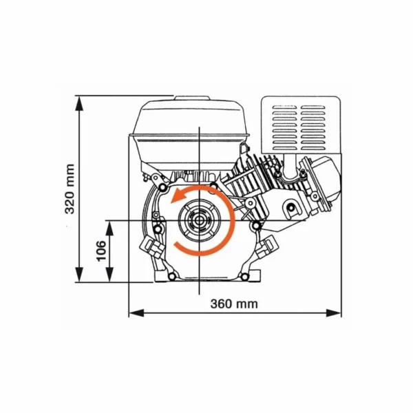 Motor benzina GP-170F 7 CP