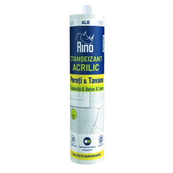 Rino Acrilic Alb, 280 ml