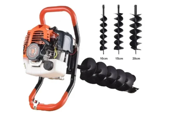 Motoburghiu foreza de pamant WOLFSON STB-520, 1470W, 3 burghie incluse 100, 150 si 200mm