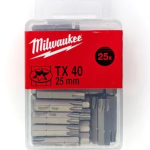 Set 25 biți TX40 – 25mm, oțel S2, cod 752118