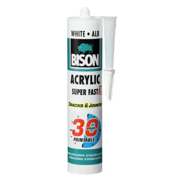 Bison Acrylic Ultra Rapid Alb 300ml