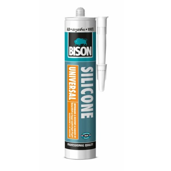 Bison Silicon Universal Alb 280ml – etanșare versatilă, rezistentă și durabilă