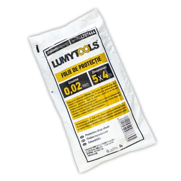 Folie de Protecție: Grosime 0,02 mm, Dimensiuni 5x4 M