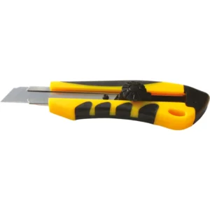 Cutter cu Protecție, Lamă 18mm, Blocare cu Șurub și Mâner Cauciuc - Lumitools LT76183