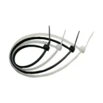Coliere cablu NV, 450x10 mm, alb, set 100 bucăți