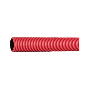 Tub corugat protecție cabluri electrice PEHD Ø50mm, roșu, 450N