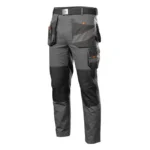 Pantaloni de lucru lungi – 100% Bumbac, Gri/Negru