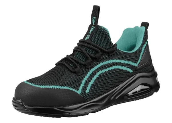 Bocanci Tip Tenis NEO Air NEO TOOLS, Negru/Turcoaz – Confort și Protecție