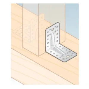 Colțar Perforat Tip KPL6 TIP4N - 60x60x45x2mm, 90 grade, Zincat (ZA)