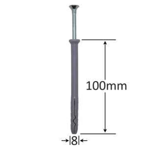 Diblu Cui Percuție 8x100mm | Fixare Puternică & Rapidă