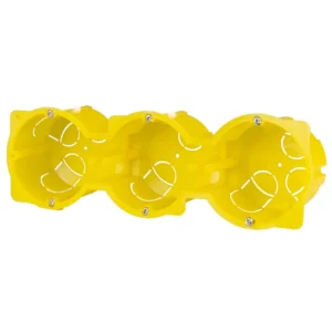 Doză tripla aparat rigips Ø 65 mm