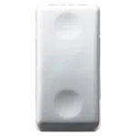 Întrerupător cu Revenire (Buton) Gewiss System - 1 Modul, 10A, Culoare Albă (GW20510)