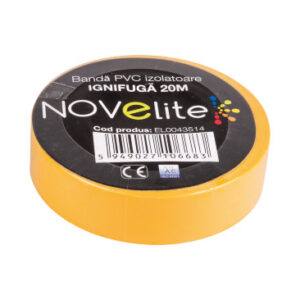 Bandă Izolatoare Galbenă, Ignifugă, 20M