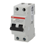 Întrerupător diferențial 16A 1P+N curba C 6kA 30mA – ABB DSH201