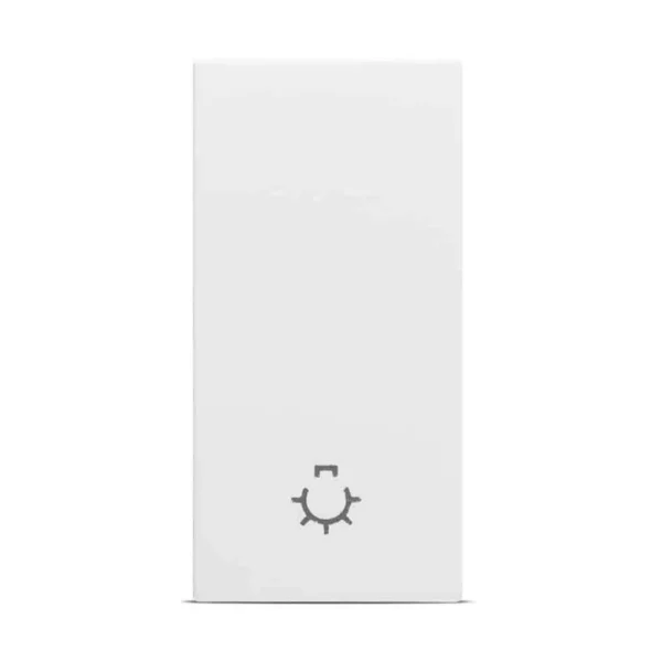 Întrerupător cu Revenire EL_MODA Alb 1 Modul – Montaj Încastrat