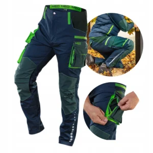 Pantaloni de Lucru Premium, Albastru & Verde