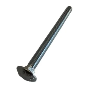 Șurub torbant inox M6x120, cap bombat, gât pătrat