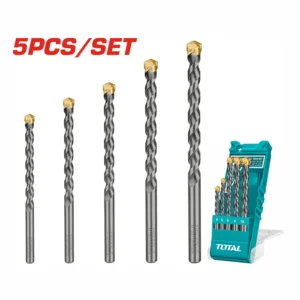 Set burghie pentru beton: 5 buc, Total