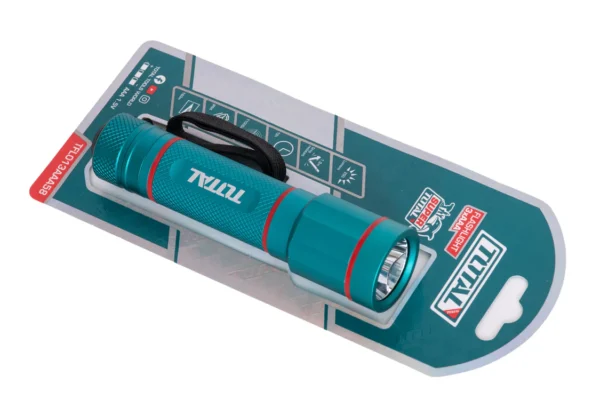 Lanternă Portabilă din Aluminiu TOTAL, 250 Lumeni