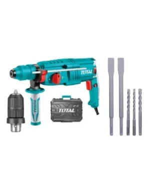 TOTAL - Ciocan rotopercutor - 800W, 2.5J, SDS+ + mandrina 13mm