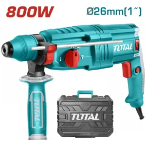 TOTAL - Ciocan rotopercutor - 800W, 2.5J, SDS+ + mandrina 13mm