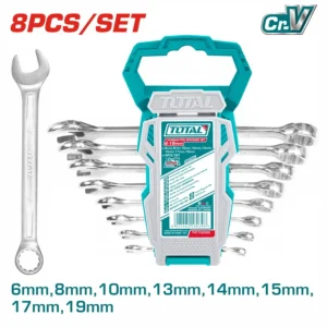 Set de 8 chei combinate TOTAL - 6-19mm