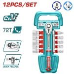 TRUSA DE CHEI TUBULARE 1/2 CU ANTRENOR, 12 PIESE (INDUSTRIAL)