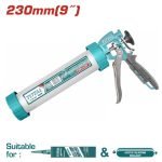 Pistol pentru Silicon Industrial 9 - Tub și Mâner din Aluminiu Ranforsat