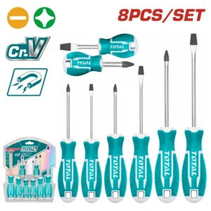Set 8 surubelnite TOTAL Industrial - Cr-V