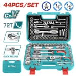 Trusa de Chei Tubulare Industrială 1/2 + 1/4 cu Antrenor, 44 Piese