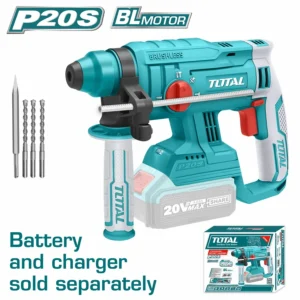 Ciocan rotopercutor TOTAL, 2J, Li-Ion, 20V, nu include acumulator si incarcator
