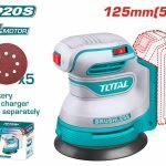 Mașină de Șlefuit Rotativă TOTAL, 20V, 125mm, Li-Ion