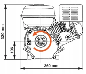 Motor benzina GTX-200 7 CP