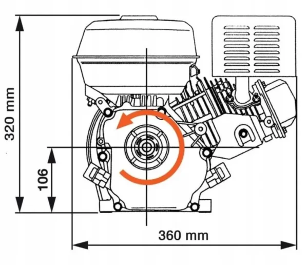 Motor benzina GTX-200 7 CP