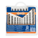 Set burghie și biți pentru metal/beton Wadfow, 16 buc