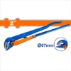 Cleste mops suedez Wadfow, diametru max de prindere 67mm, 2, 45 grade, portocaliu