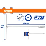Cheie Tubulară cu Mâner în T WADFOW, Cr-V, 8mm, 200x310mm