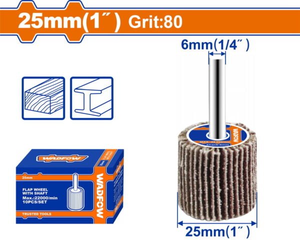 WADFOW - Perie Smirghel 25x25x6mm P80