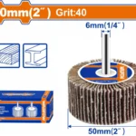 WADFOW - Perie de șmirghel 50x25x6mm, granulație P40