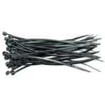 Set 100 Coliere de Cablu NV, 370x4.8 mm, Negru