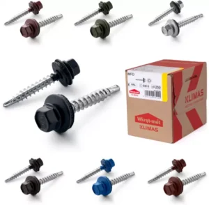 Autoforant 4,8x19 RAL 7024 cap hexagonal CH8 cu șaibă cauciuc (pentru metal)