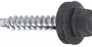 Autoforant 4,8x19 RAL 7024 cap hexagonal CH8 cu șaibă cauciuc (pentru metal)