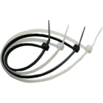 Set 100 Coliere de Cablu NV, 200x4.8 mm, Alb