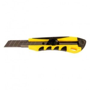 Cutter cu Protecție, Lamă 18mm, Blocare cu Șurub și Mâner Cauciuc - Lumitools LT76183