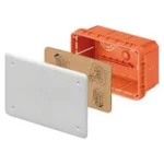 Doză de derivație Gewiss GW48004, 152x98x70 mm, IP55, plastic gri