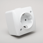 Priză Albă EL-ALSU CP IP20 | Eleganță și Funcționalitate Standard pentru Interior